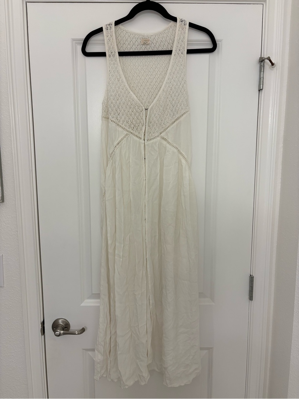 O'Neill Cream Crochet coverup Dress